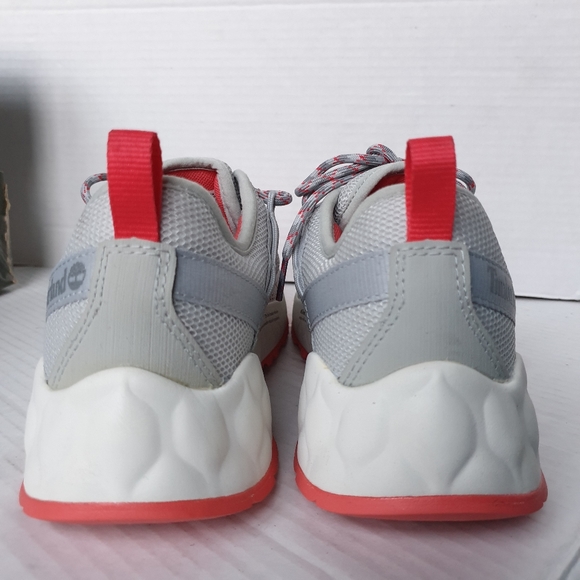 Timberland Wm Solar Wave Light Grey Mesh Low Top Lace-Up Eco Hiking Sneakers 7.5 - Picture 4 of 16